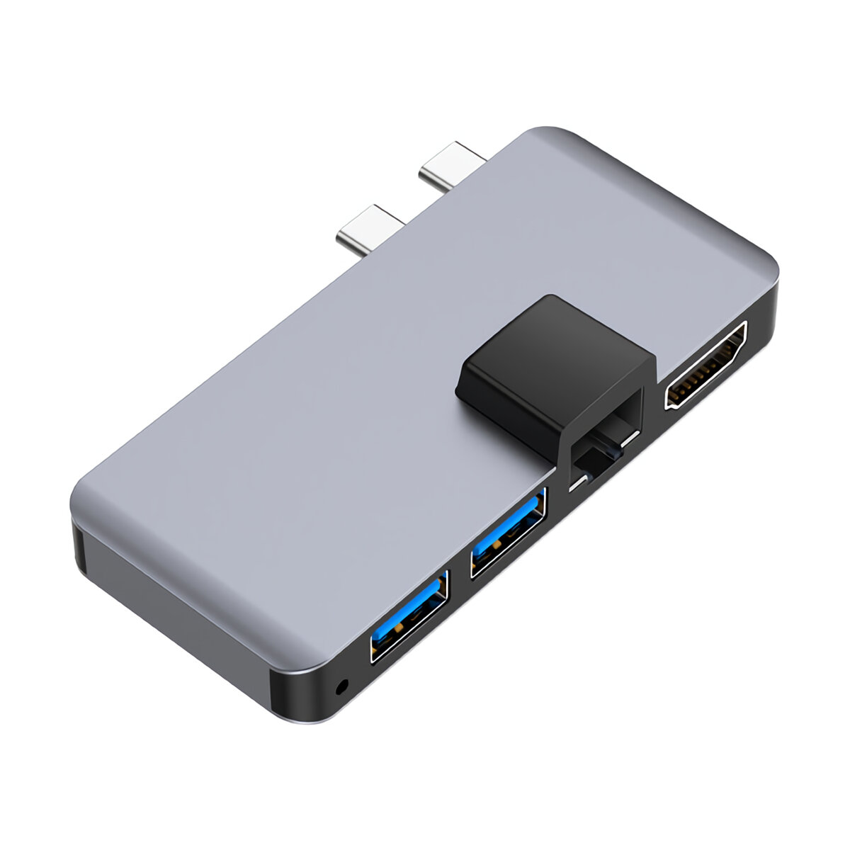 

Концентратор Rocketek USB 3.0 Type-C 4K HD Адаптер Rj45 Gigabit Ethernet 1000 Мбит / с TF / SD Card Reader PD для MacBoo