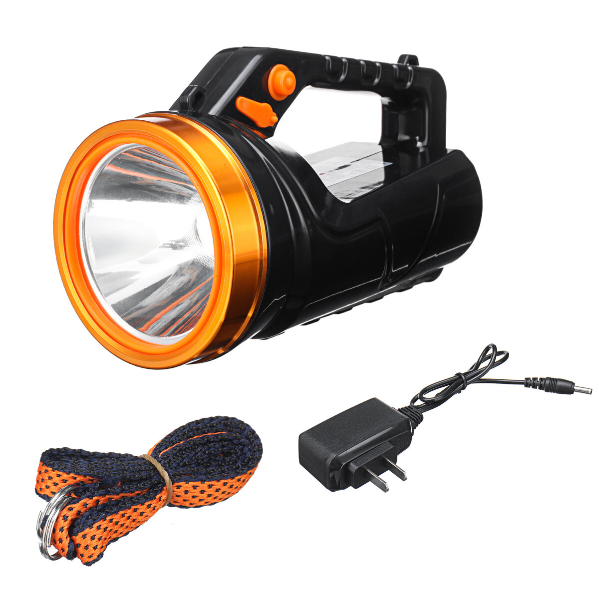 

4.2V 520mA Super Bright Searchlight LED Spotlight USB Rechargeable 2 Modes 500m Flashlight Fishing Hunting