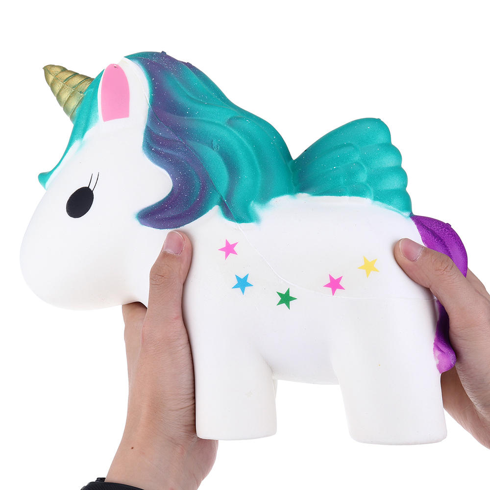 

Huge Squishy Unicorn Horse 30CM Giant Humongous Animal Jumbo Slow Rising Collection Soft Toys With Free Gift