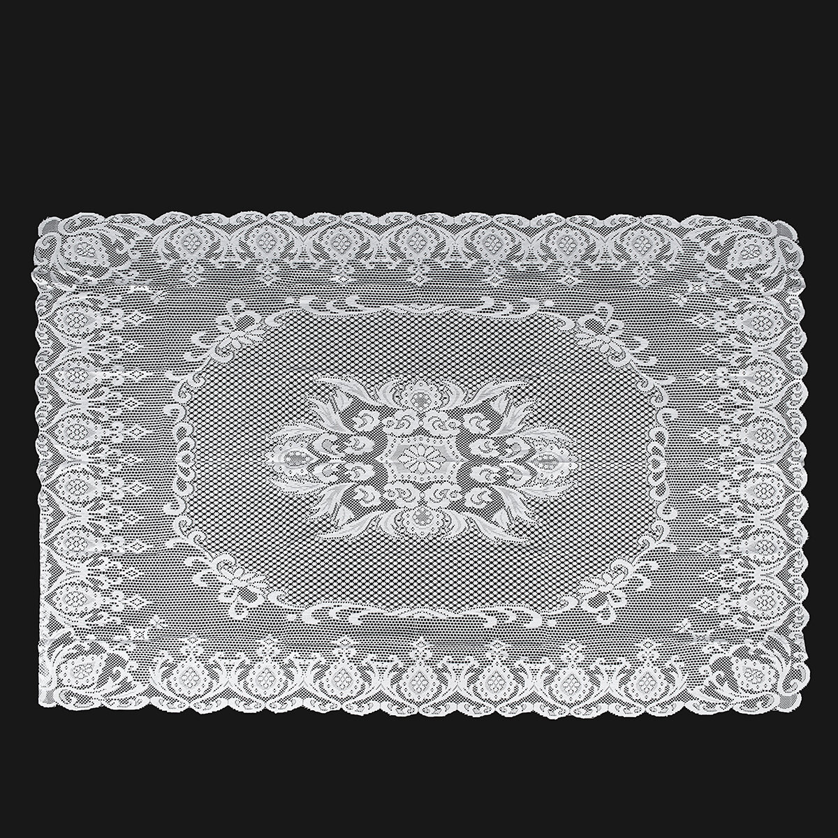 large square white tablecloth