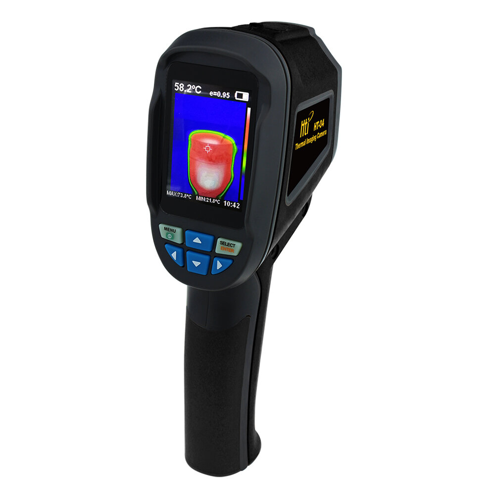 

HT-03 80*60 Pixel Infrared Thermal Imager -20~300°C Industrial Thermal Imaging Camera 2.4'' TFT Handheld Thermometer