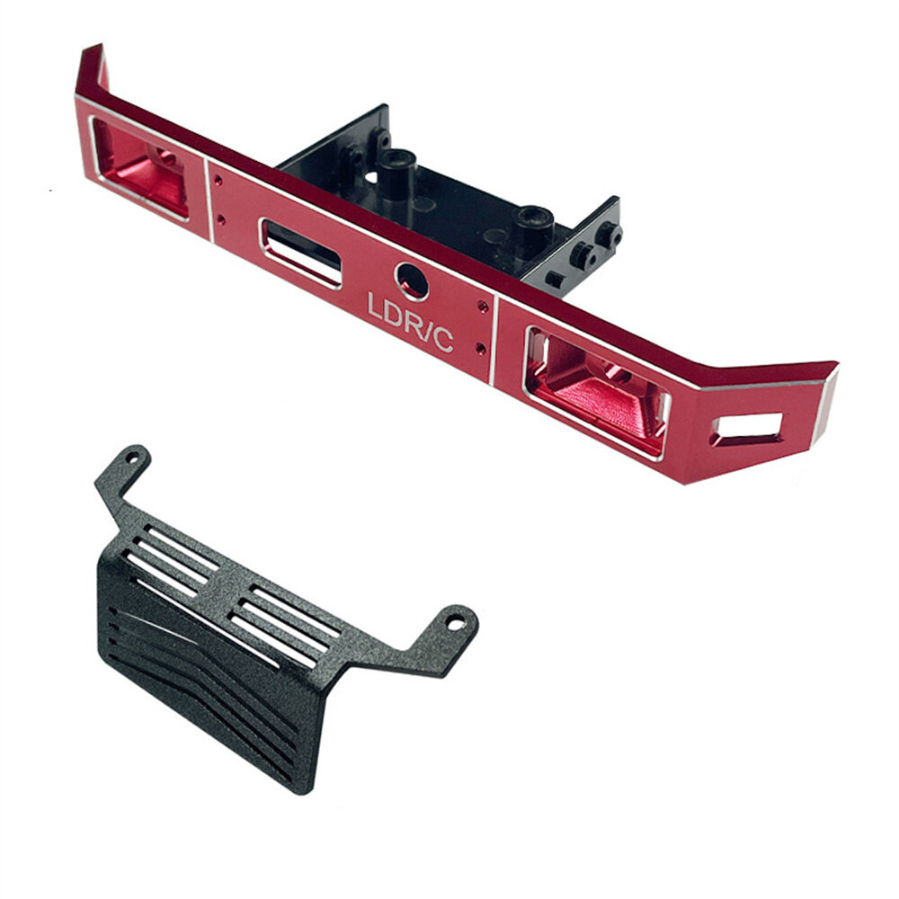 Opgewaardeerd Metalen Voorbumper Bescherming Skid Plate voor LDR/C P06 1/12 RC Auto Voertuigen Model