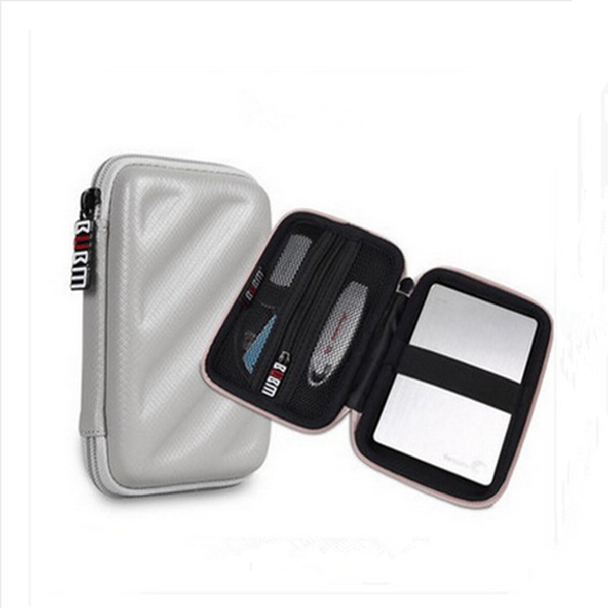 ELEGIANT BUBM Organizer Case Bag Universal Electronics Accessories Case Portable Hard USB Cable