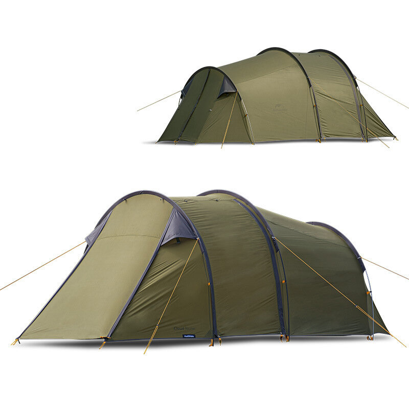 Naturehike Dubbele Persoons Campingtent Waterdicht Familie Tent Motorfiets Zelfrijdende Tent Reizen Zonnescherm Winddichte Luifel