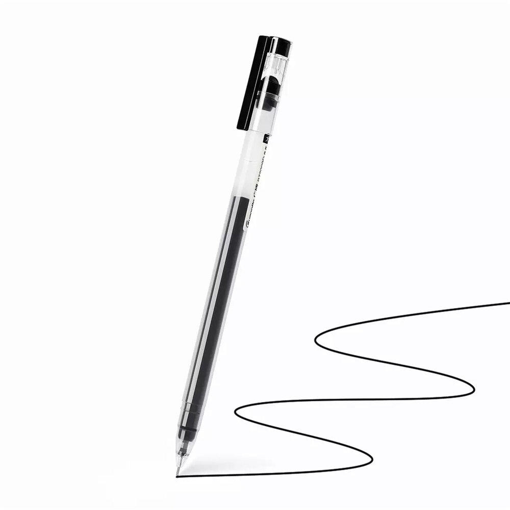 

[XM ] Guangbo High Capacity Gel Pen 12 Pieces Set Full Needle Gel Pen 0.5mm Nib Writing Signing Pens Office School Suppl