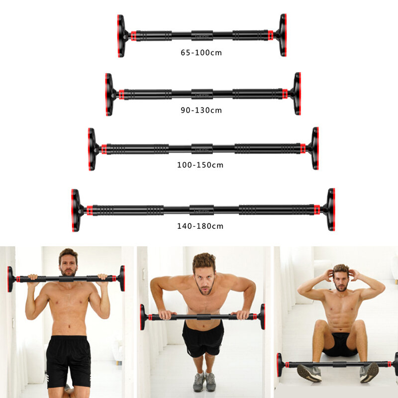 1PC Adjustable Door Horizontal Bars Pull Up Arm Sit-ups home Fitness Sport Training Bar Exercise Too