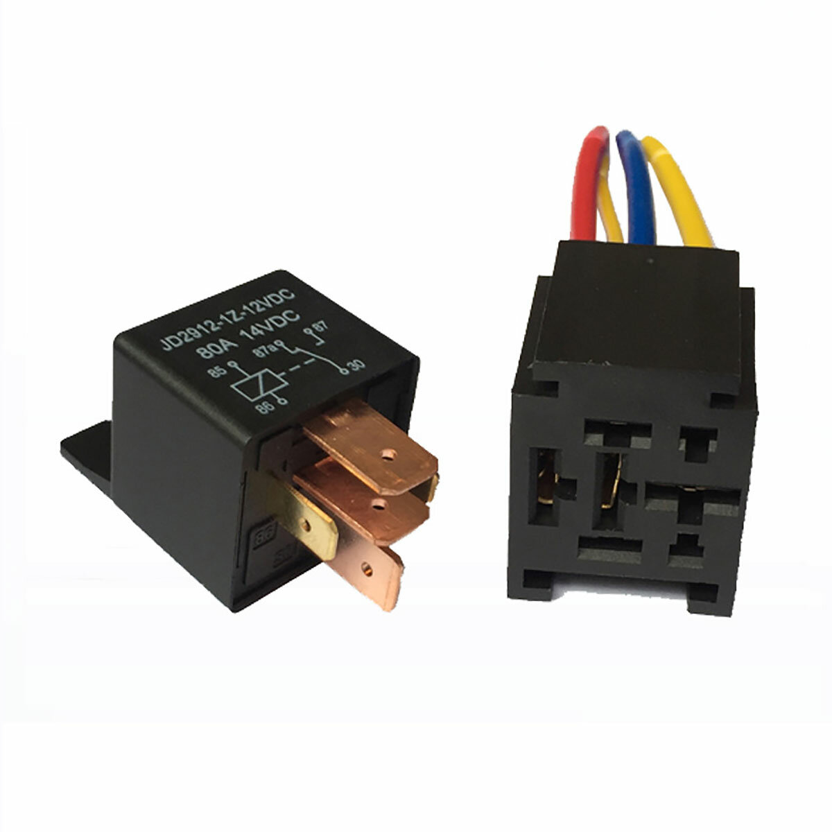 

12V 80A 5-Pin MP SPDT Relay with Harness Socket Waterproof For Car Starter SUV Automotive Universal