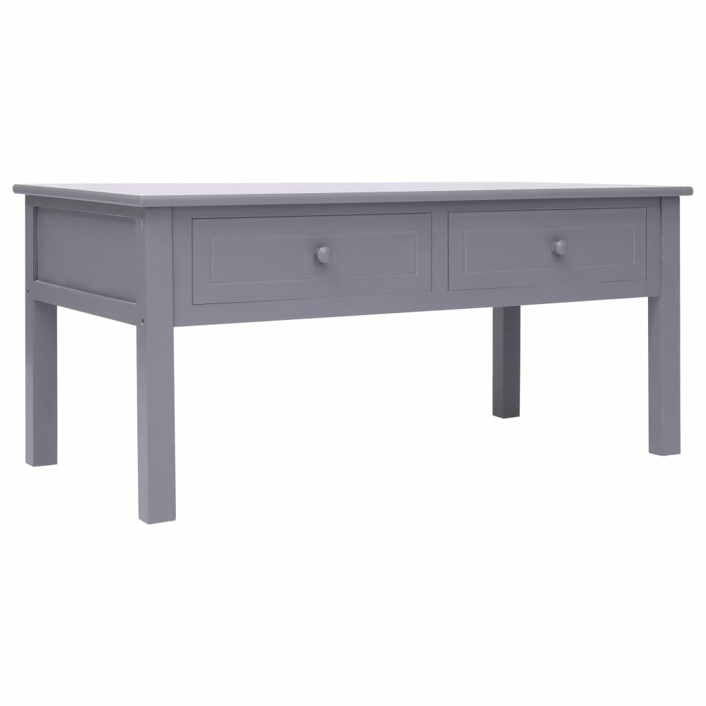 Coffee Table Gray 39.4″x19.7″x17.7″ Wood
