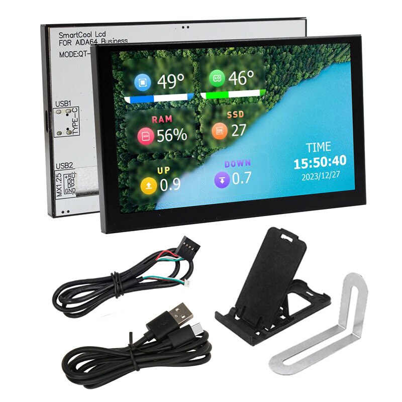 

5-inch IPS Type-C Secondary Screen Computer Monitor Display Digital Photo Album Video Player Data Dynamic UI Monitoring