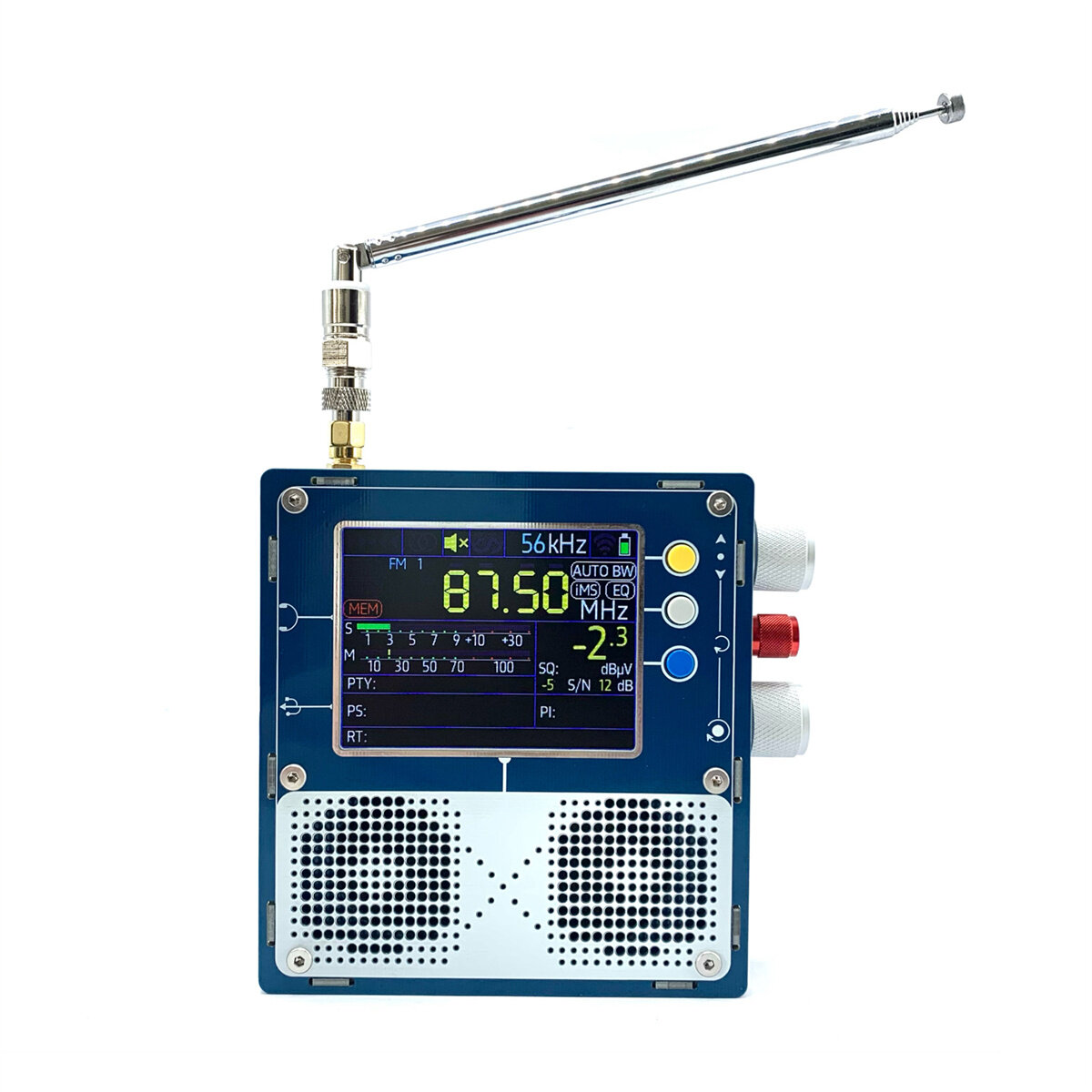 

TEF6686 Full Band FM/MW/Short Wave HF/LW Radio Receiver with 5000MAH Battery Speaker Antenna 3.2inch LCD