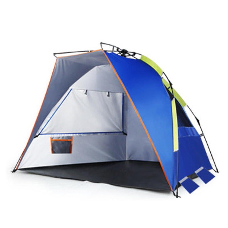 Outdoor 2 persone Double campeggio Tenda automatica impermeabile singolo strato UV parasole per ombrellone