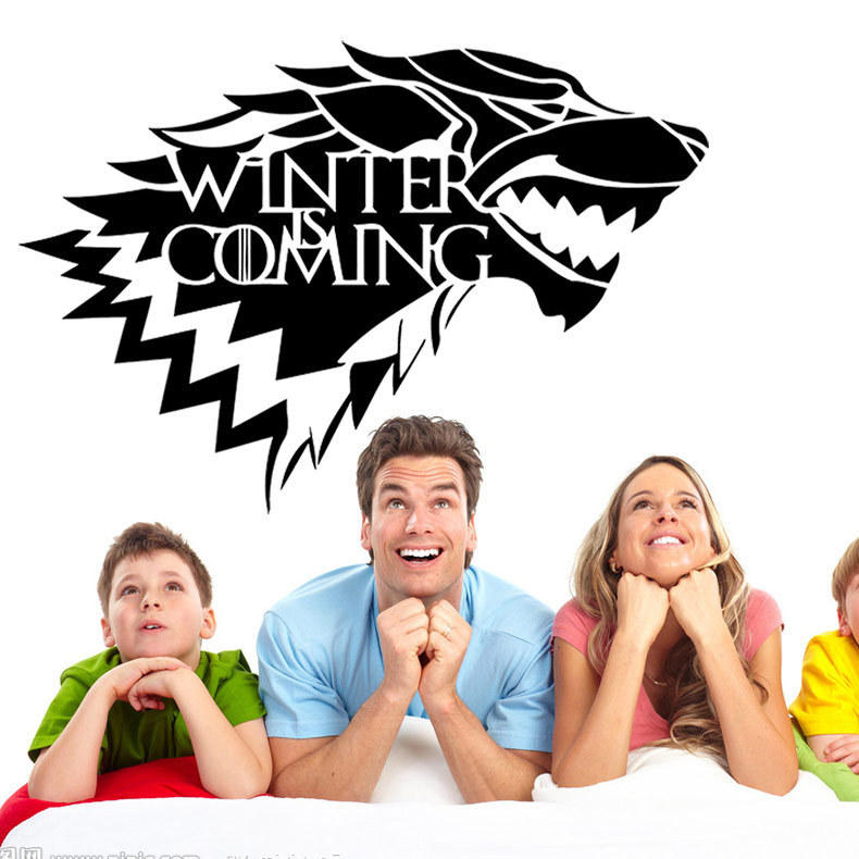 Spel van Thrones House Stark Wolf Vinyl Sticker Decal HBO Winter komt eraan