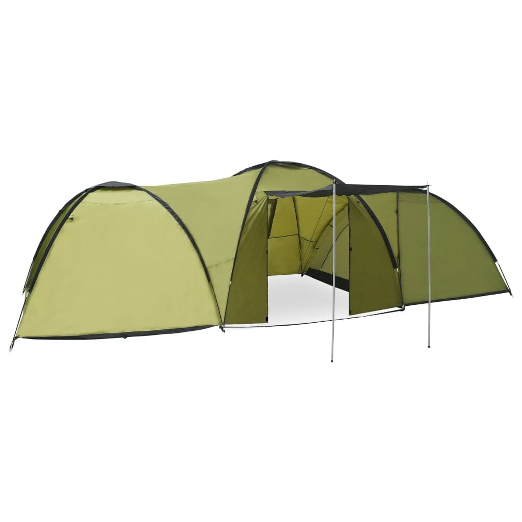 خيمة خارجية مصنوعة من الألياف الزجاجية خيمة شتوية كبيرة خيمة تخييم القباني للتخييم والتنزه والصيد 6 أشخاص أخضر