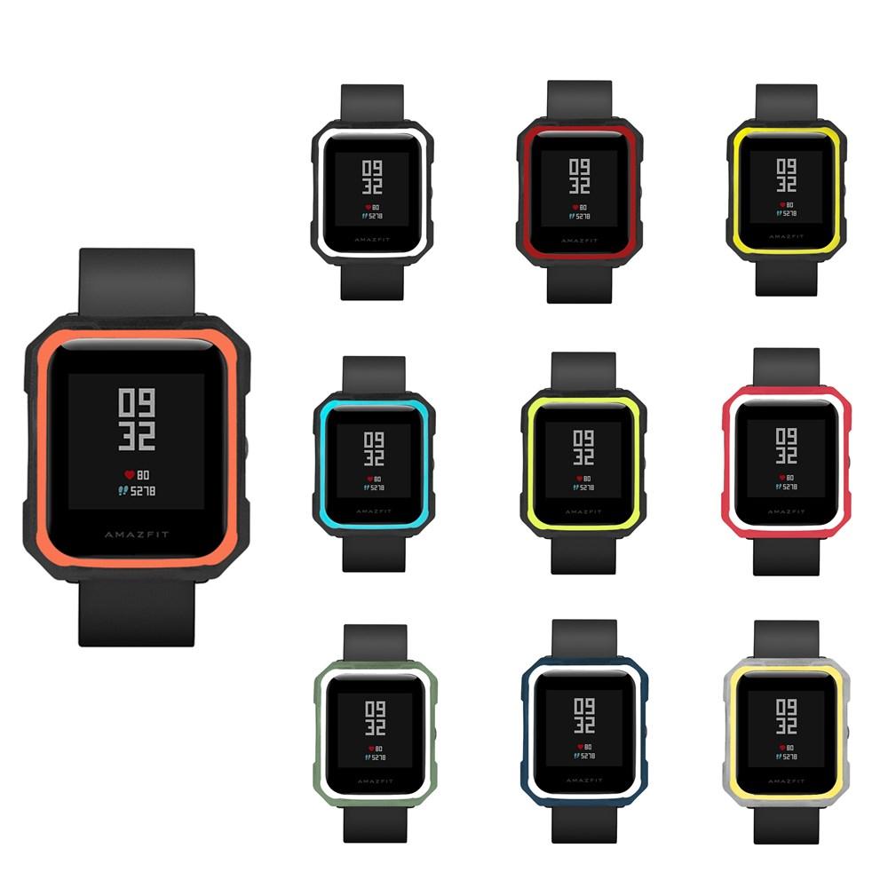 Bakeey dubbele kleur Soft TPU beschermhoes voor Xiaomi Huami Amazfit Bip Pace Youth Smart Watch