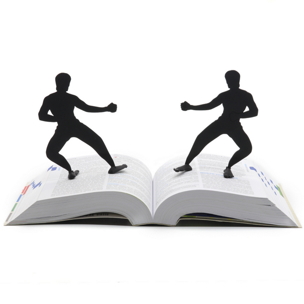 

1Pcs Bookmark for Books Kongfu People Shape Page Mark Creative Office Student Supplies Gift for Children
