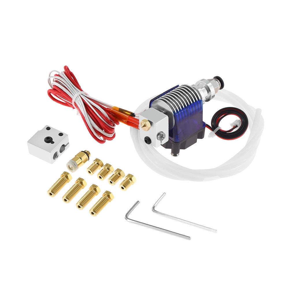 

TWO TREES® 12V V6 J-head Extruder 1.75mm Volcano Block Long Distance Nozzle Kits With 8pcs Nozzle & Cooling Fan for 3D P