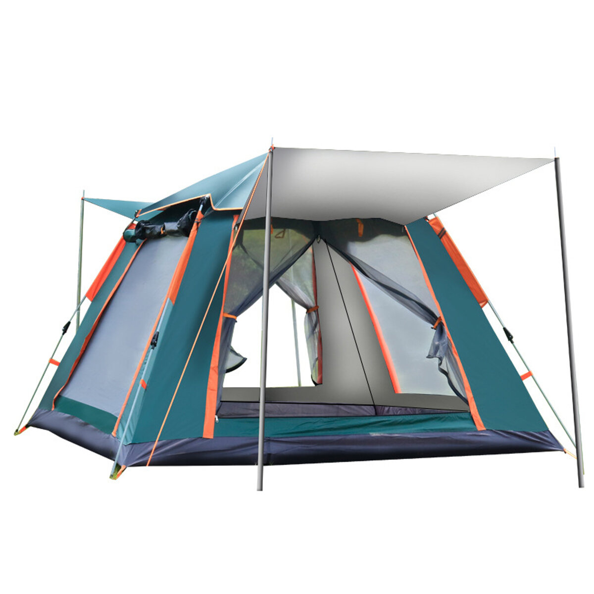IPRee® 6-7 personen volautomatische tent Zilverlijm Outdoor Camping Familie Picknick Reistent