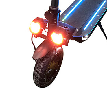 BIKIGHT 1 paar elektrische scooterverlichting met dubbele koplampen Hoge helderheid Nachtlampje Elek