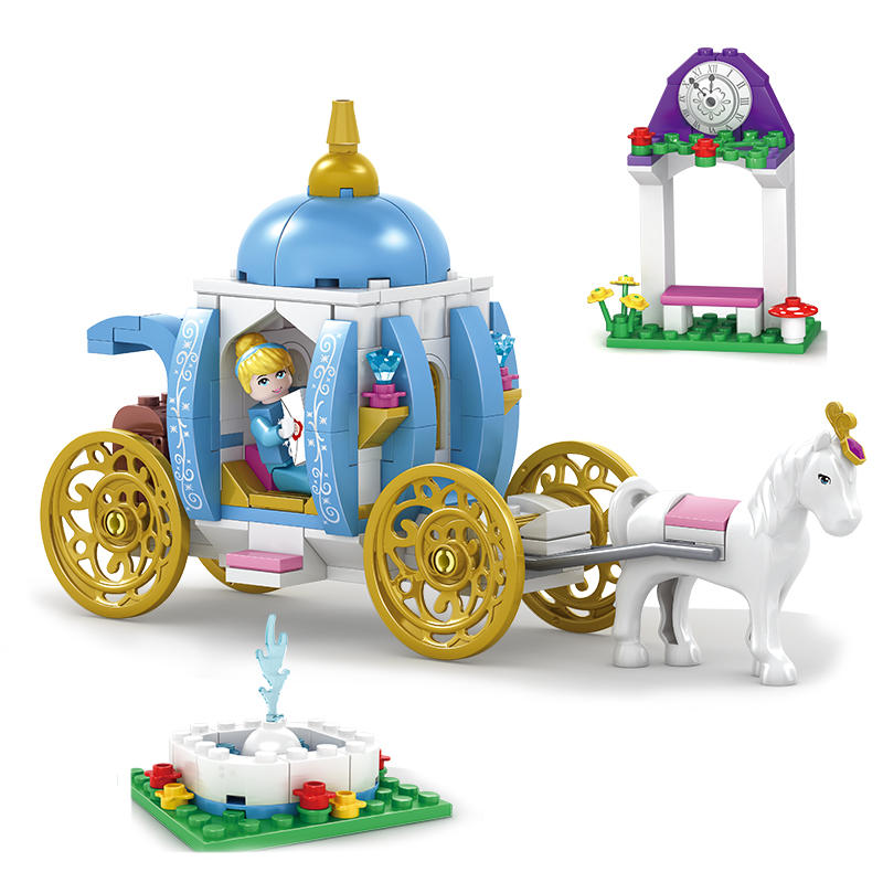 

Kazi Cinderella Pumpkin Carriage Building Block Наборы игрушек Образовательный подарок 98703 Fidget Toys 238Pcs
