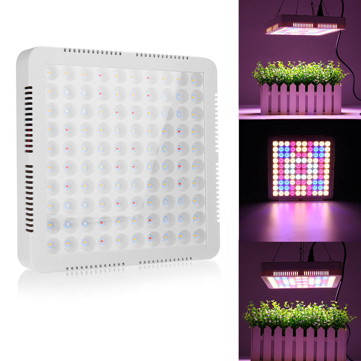 100 LED-groeilicht Volledig spectrumpaneel voor indoor Hydro Veg Flower Plant Lamp