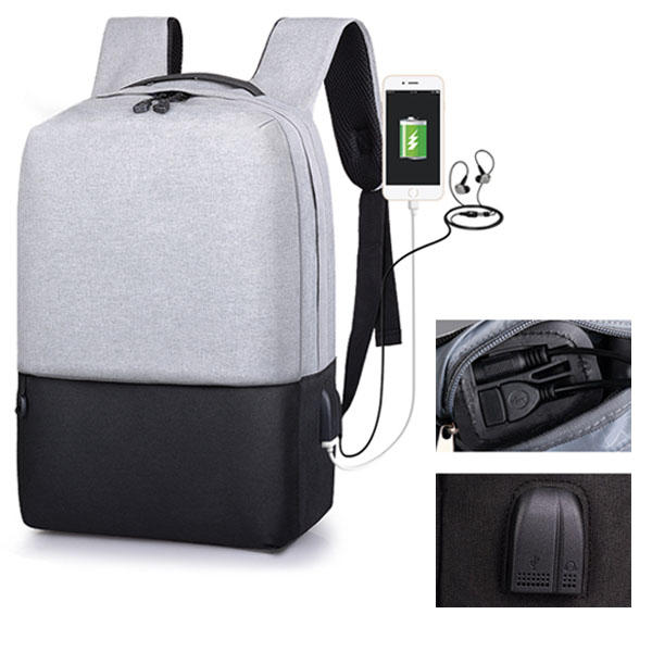 IPRee 14inch Laptop Bag USB Charging Anti-theft Backpack Travel Oxford Cloth Waterproof Package