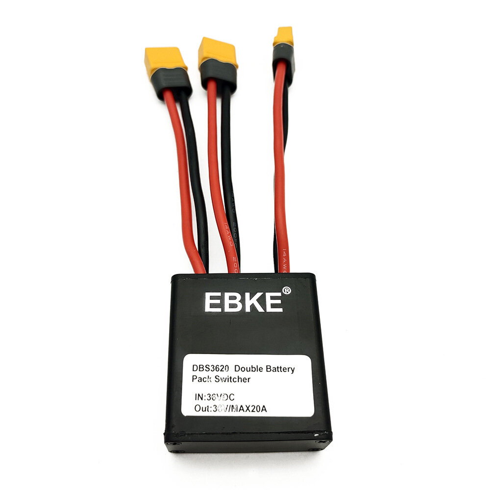 EBKE 36V 20A 500W Electric Bicycle Dual Battery Management Module Switcher Double Battery Discharge Converter