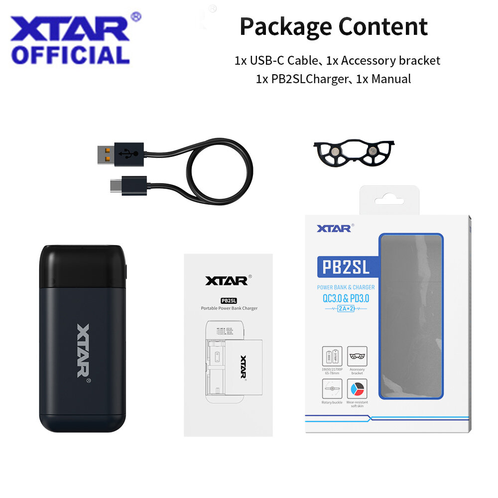 best price,xtar,pb2sl,power,bank,18650,battery,charger,coupon,price,discount