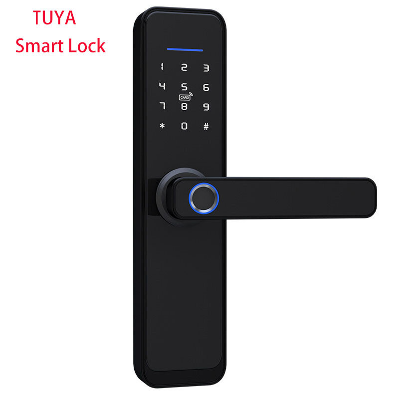 Tuya WiFi Smart Lock Core Cylinder Intelligent Security Door Lock Bluetooth Double Lock Body Encrypt