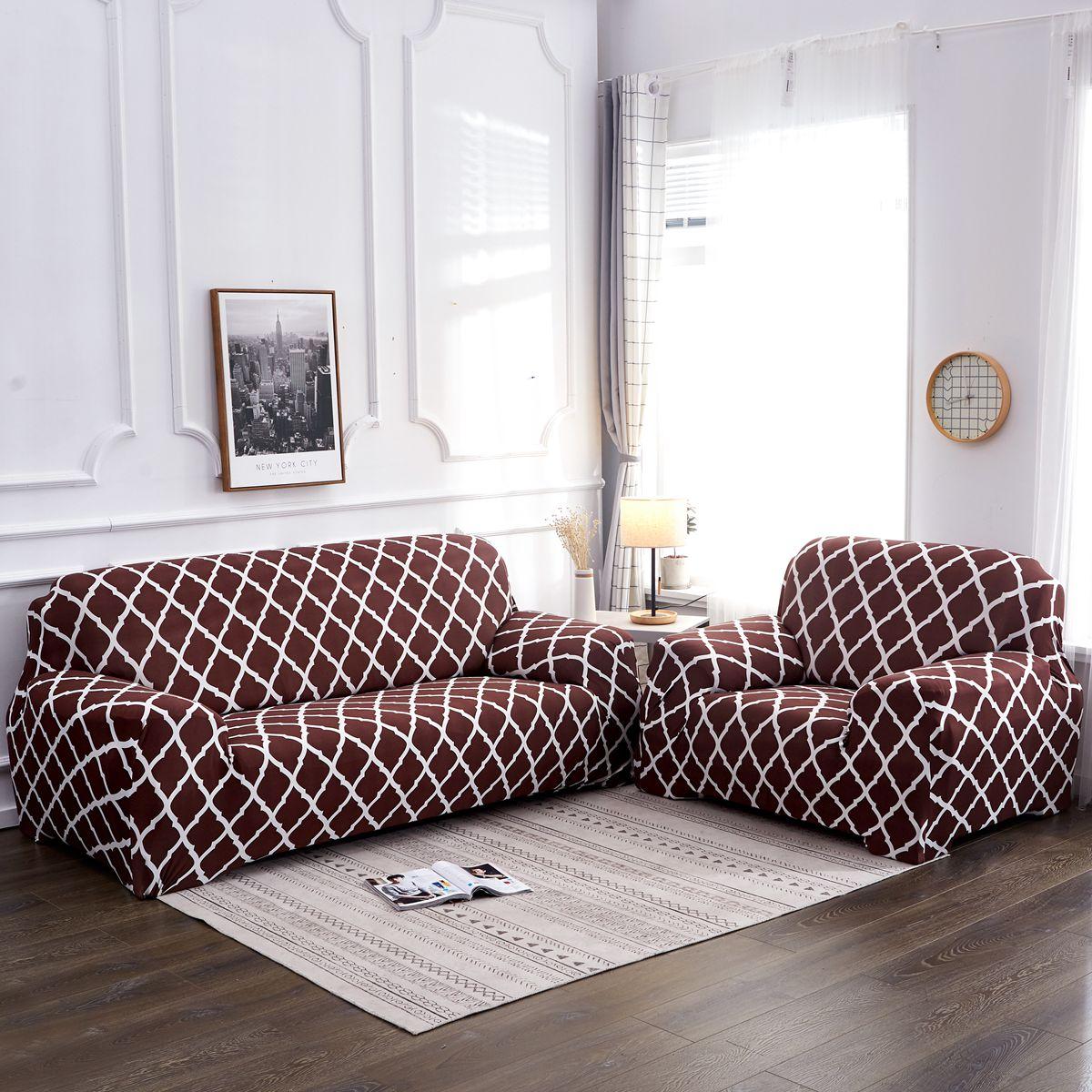 1/2/3/4 Seater Elastic Sofa Chair Covers Slipcover Settee Stretch Floral Couch Protector for Living Room