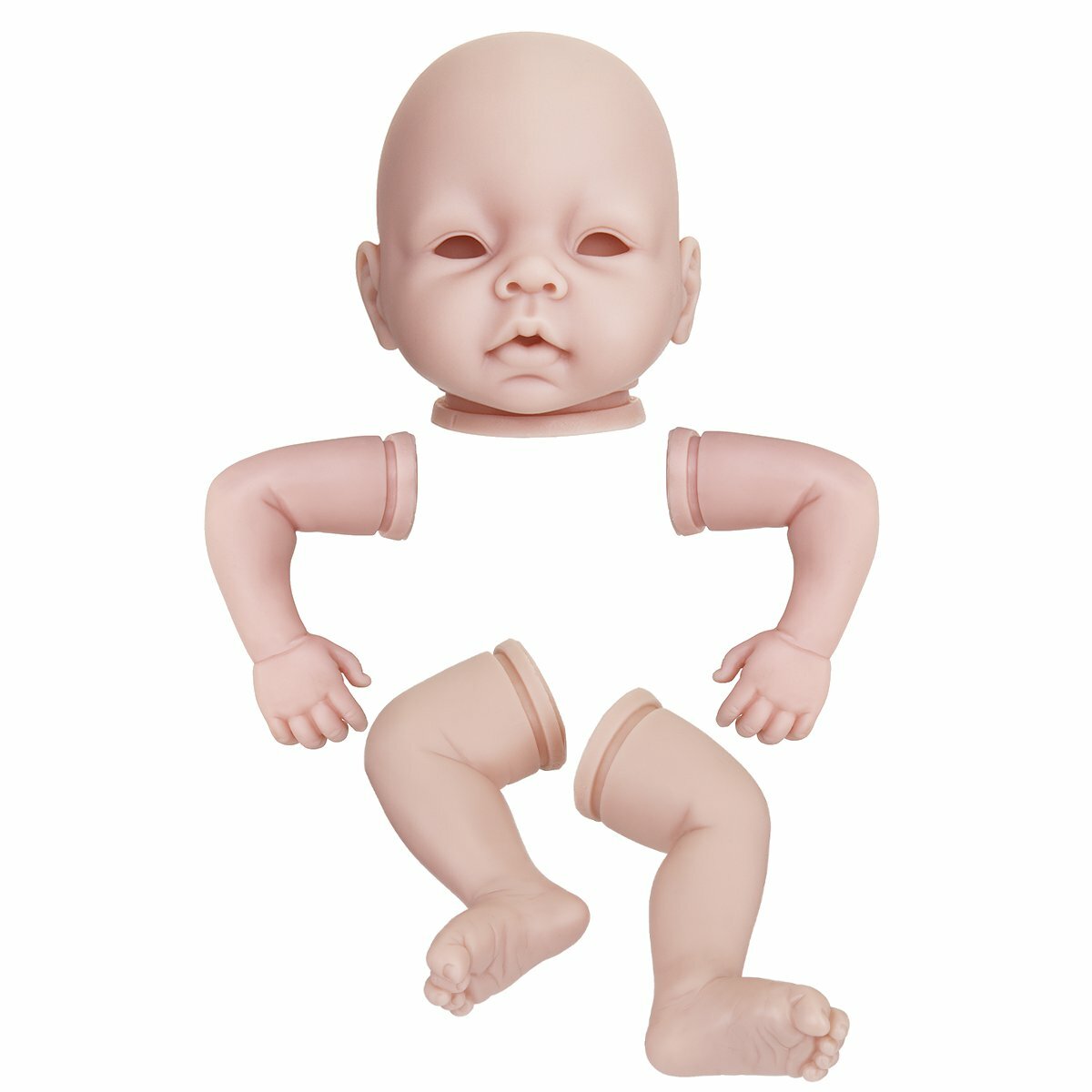 Silicone Vinyl DIY Reborn Baby Doll Accessories Lifelike Toddler Gifts No Body