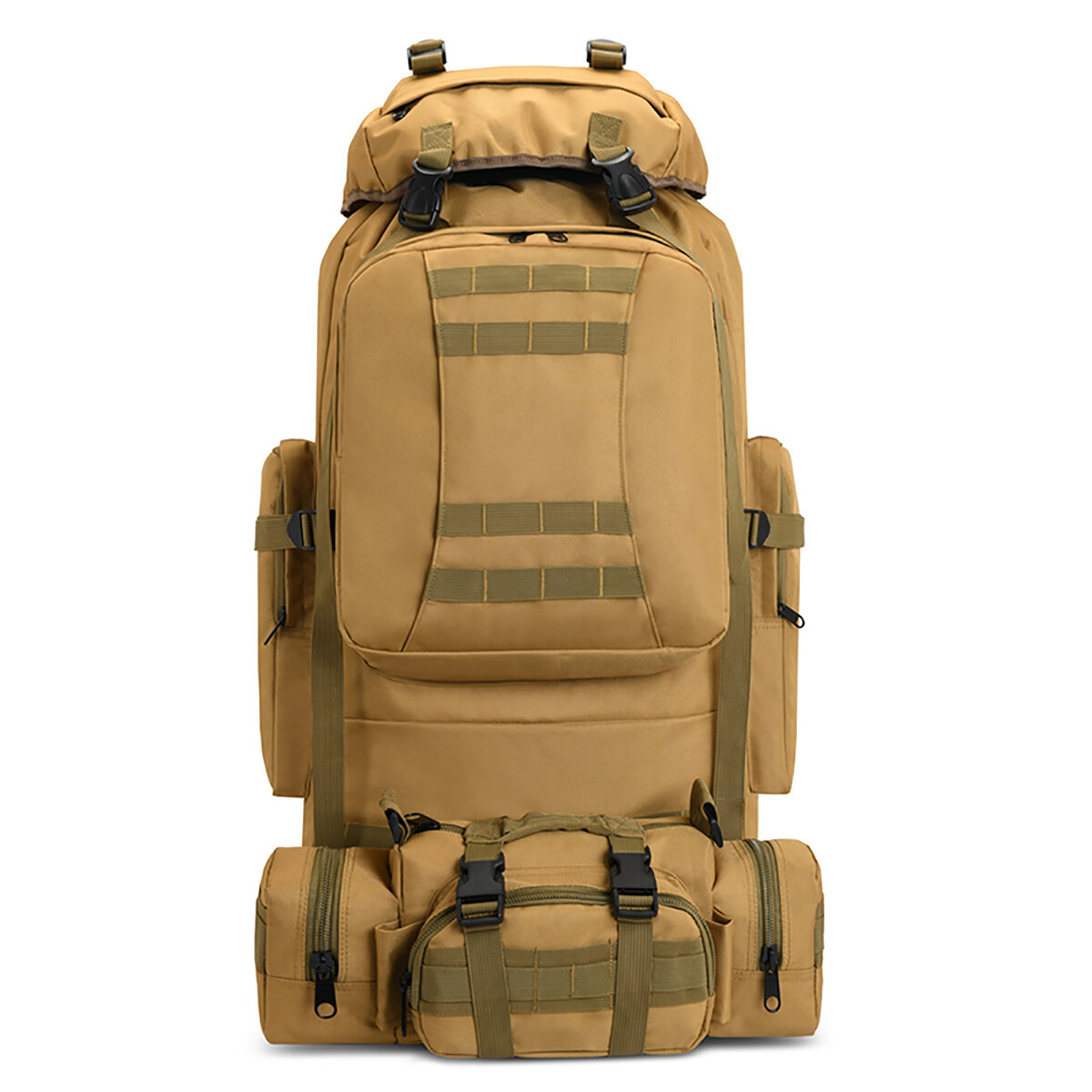 100L Tactical Climbing Backpack 2 in 1 Waterproof Military Rucksacks Travel Shoulder Bag Outdoor Hiking