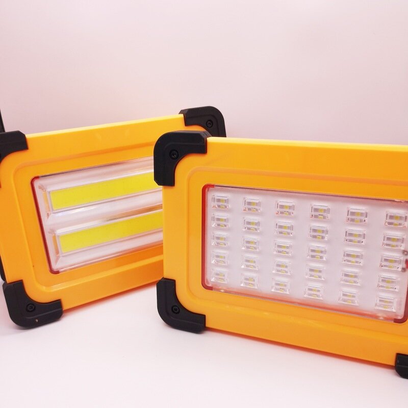 XANES® Linterna de camping solar de 30W 5 modos de carga USB Lámpara de trabajo magnética al aire libre Linterna nocturna de viaje