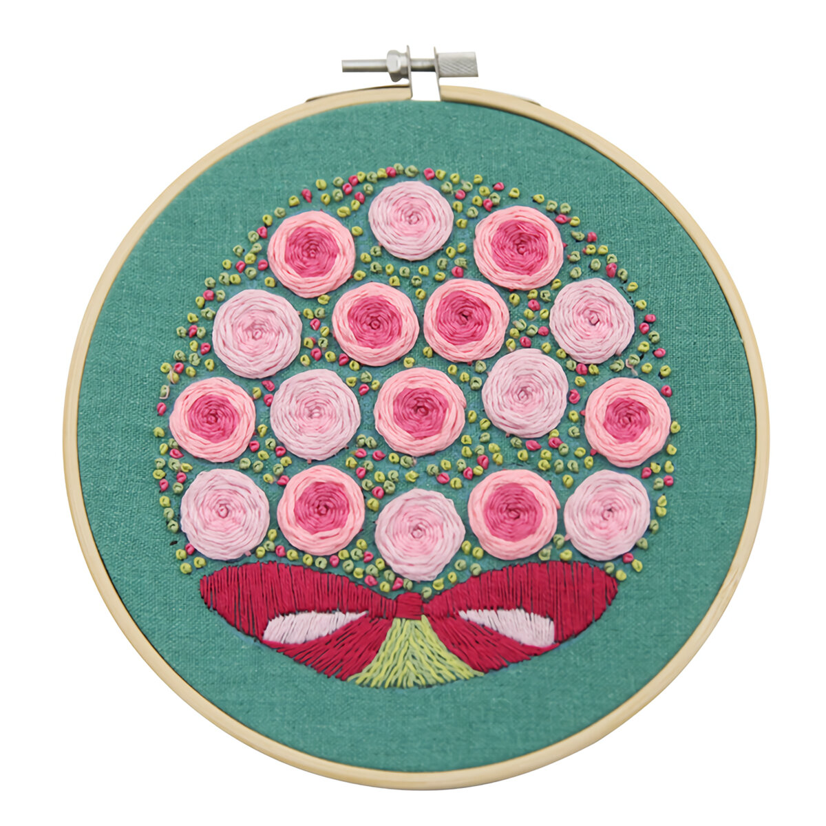 DIY lint bloemen borduurset met frame voor beginners handwerkpakketten Kruissteek serie Arts Crafts 