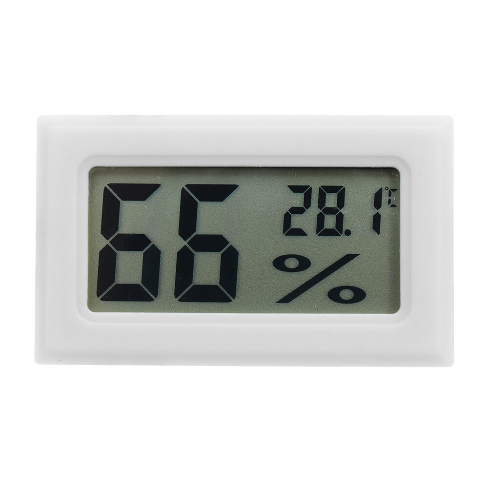 Mini LCD Digitale Thermometer Hygrometer Koelkast Vriezer Temperatuur Vochtigheidsmeter Wit Ei Incub