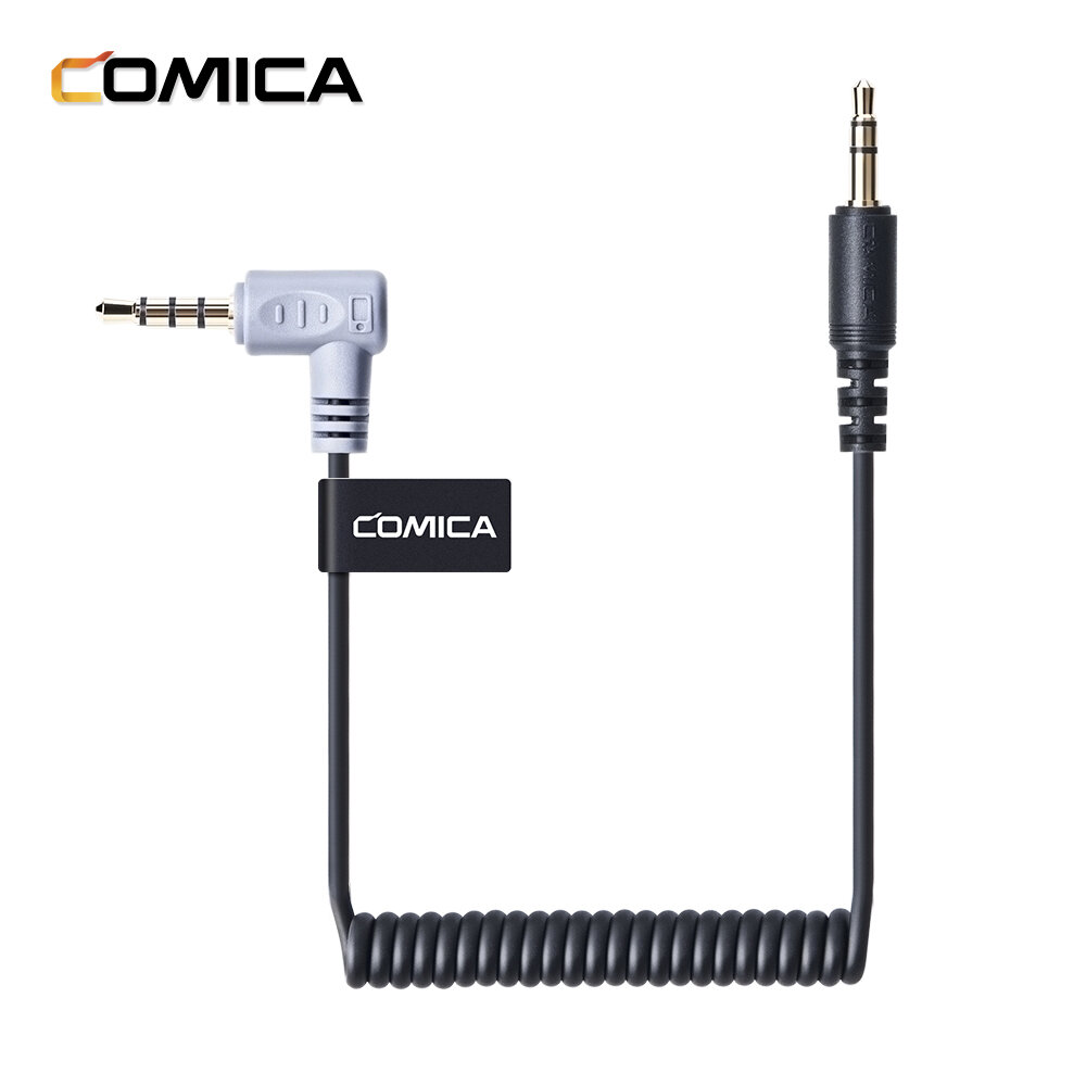 Comica CVM-D-SPX Female 3.5mm Audio Cable Converter Microphone Cable Adapter for Smartphones for Iphone for Ipad for Sam