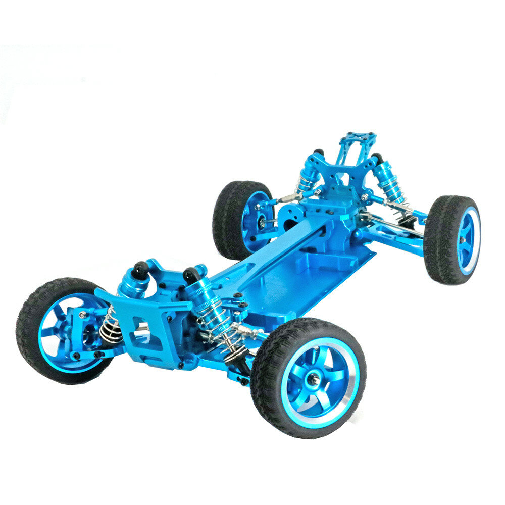 Opgewaardeerd Full Metal RC Car Frame voor Wltoys 124017 124019 1/12 Voertuigen Model Refit Onderdel