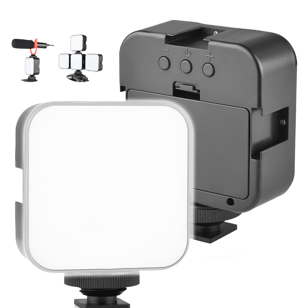 YELANGU 6500K Portable Mini LED Video Light Fill Lamp for Photography Studio Video Mobile Phone Camera