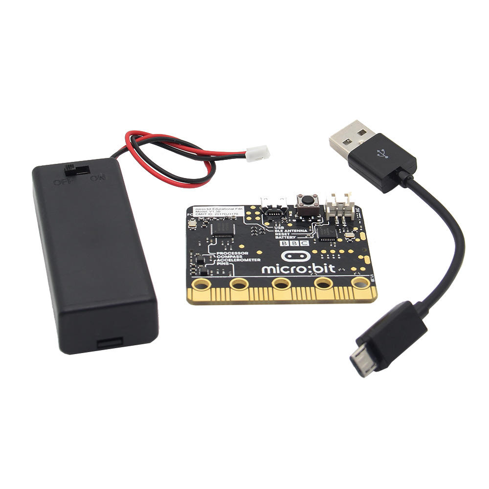 Micro: Bit Go (doorgestuurde startbundel) Micro: bit Development Board + AAA-batterijhouder + USB-ka