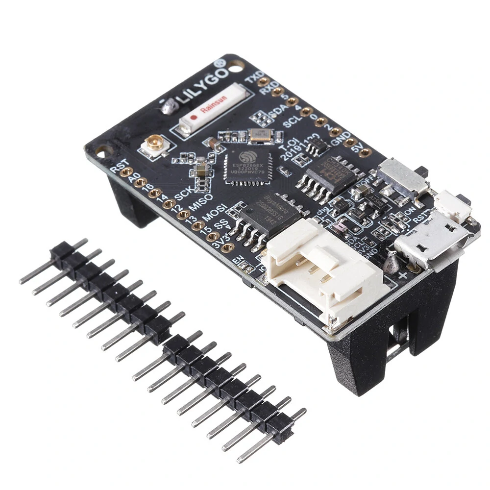 Lilygo® t-oi esp8266 development board with rechargeable 16340 battery holder compatible mini d1 development board