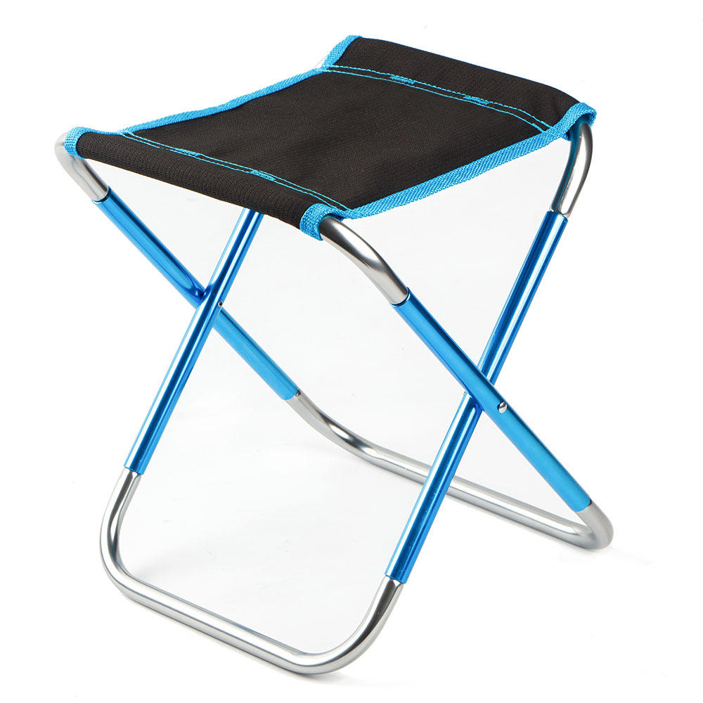 كرسي محمول خارجي قابل للطي من الألمنيوم مع مقعد للنزهة والشواء والشاطئ. أقصى وزن 100 كجم.