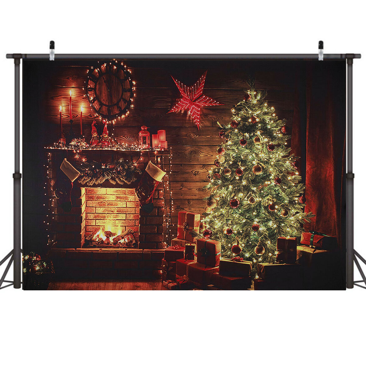 Large Christmas Photography Background Studio Cloth Backdrop Party Decorations Photo Booth Backdrops