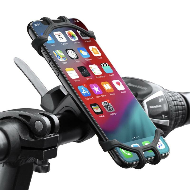 High Quality Silicone Bicycle Phone Holder For iPhone Universal Motorcycle Bike Stand GPS Bracket For 4.0-6.3inch Mobile