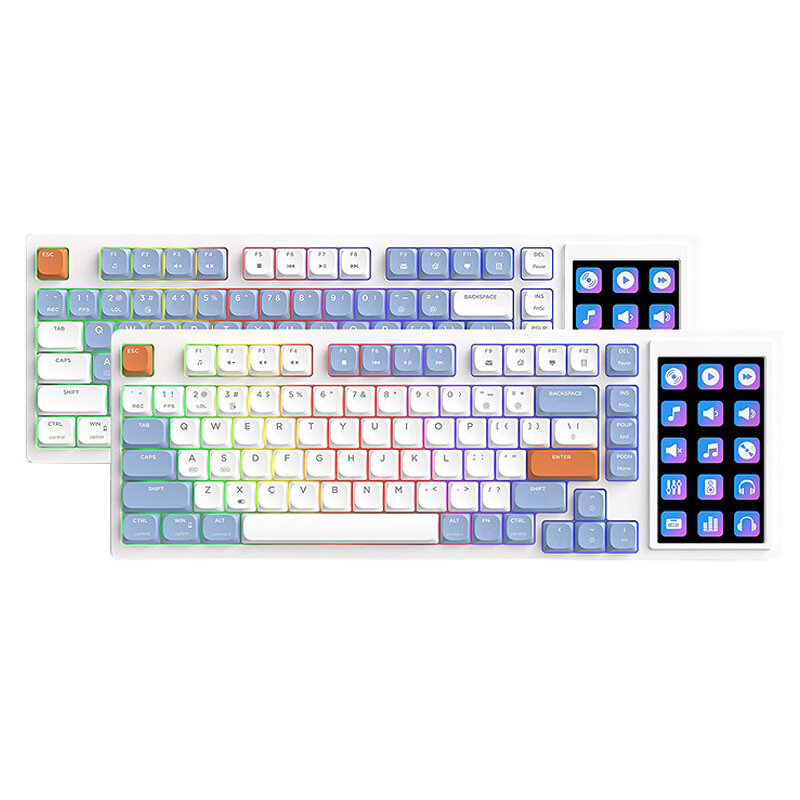 

AJazz AKP815 Touch Screen Low Profile Mechanical Gaming Keyboard 81 Keys+Color Screen Layout HUANO Low Profile Switch RG