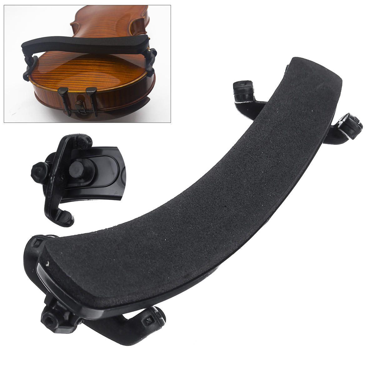 Violin Sponge Shoulder Rest Adjustable Support Pad for 1/2 3/4 4/4 Violin