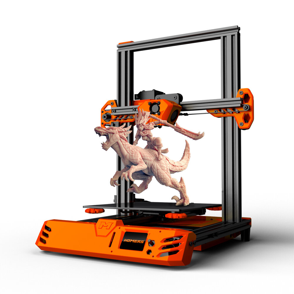 HOMERS/TEVO® Tarantula Pro 3D Printer Kit with 235x235x250mm Printing Size MKS GenL Mainboard 0.4mm Volcano Nozzle Support 1.75mm Filament