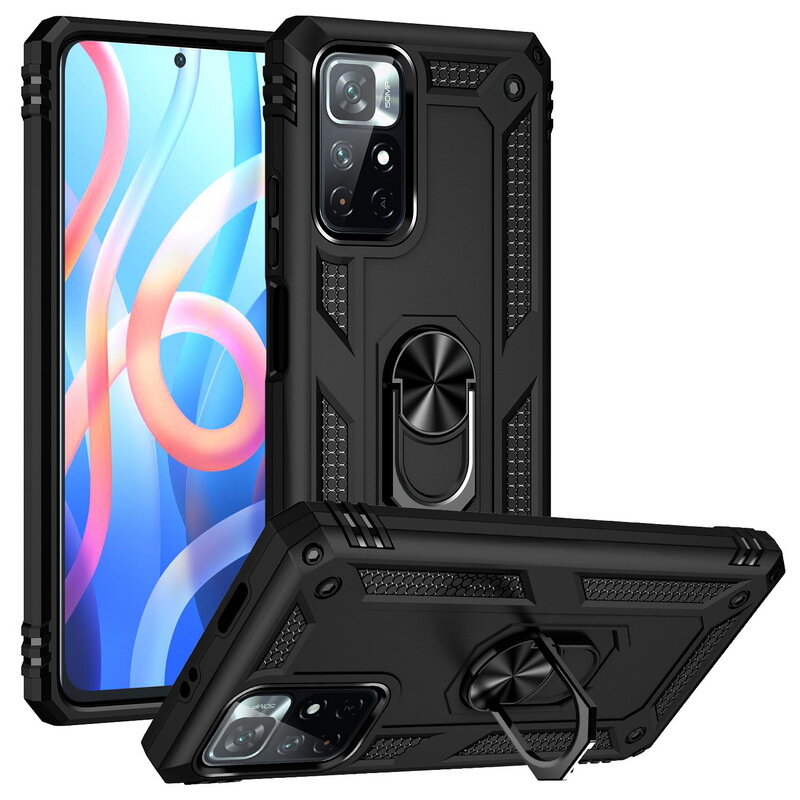 Bakeey Protective Case Bumper Cover For Poco M4 Pro 5G TPU + PC Shock Resistant Phone Case With Adju