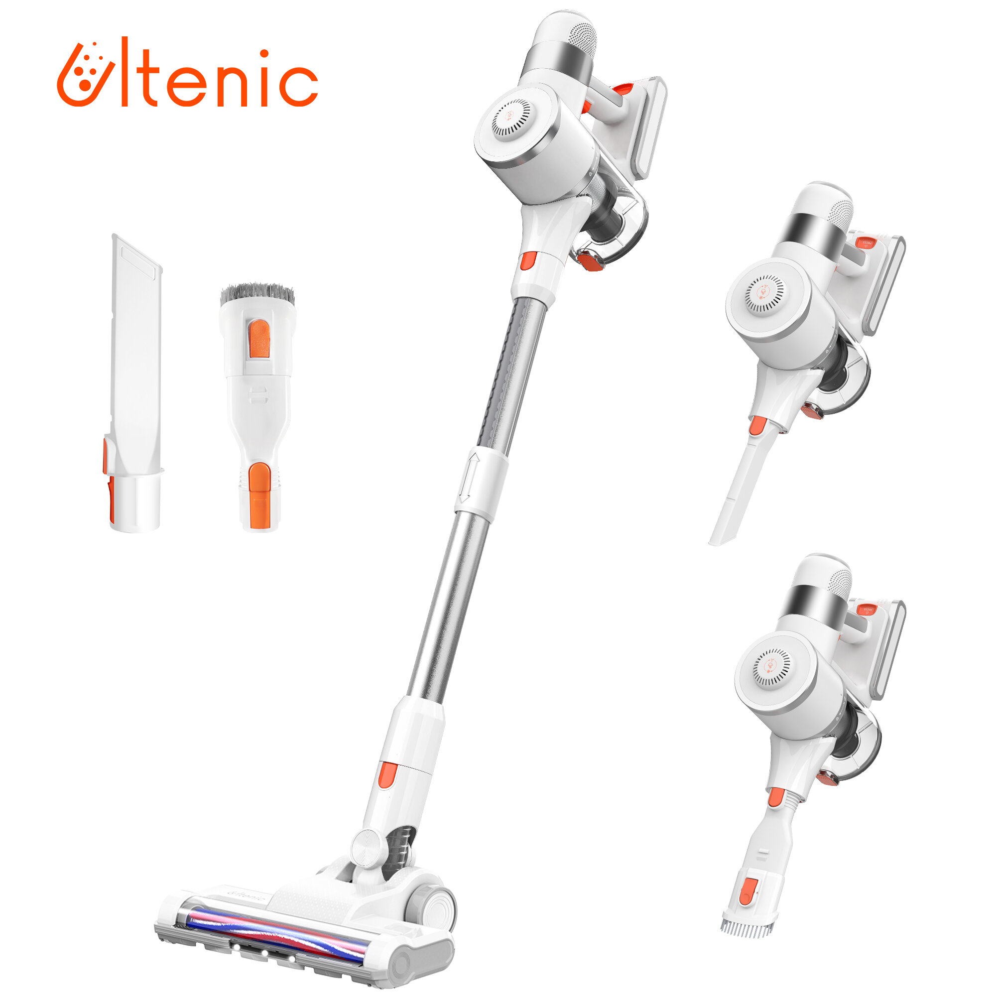 [EU Direct] Ultenic U10 Pro Cordless Vacuum Cleaner 5-in-1 Handheld Vac for Hard Floors,Carpets,Area Rugs and Pet Hair