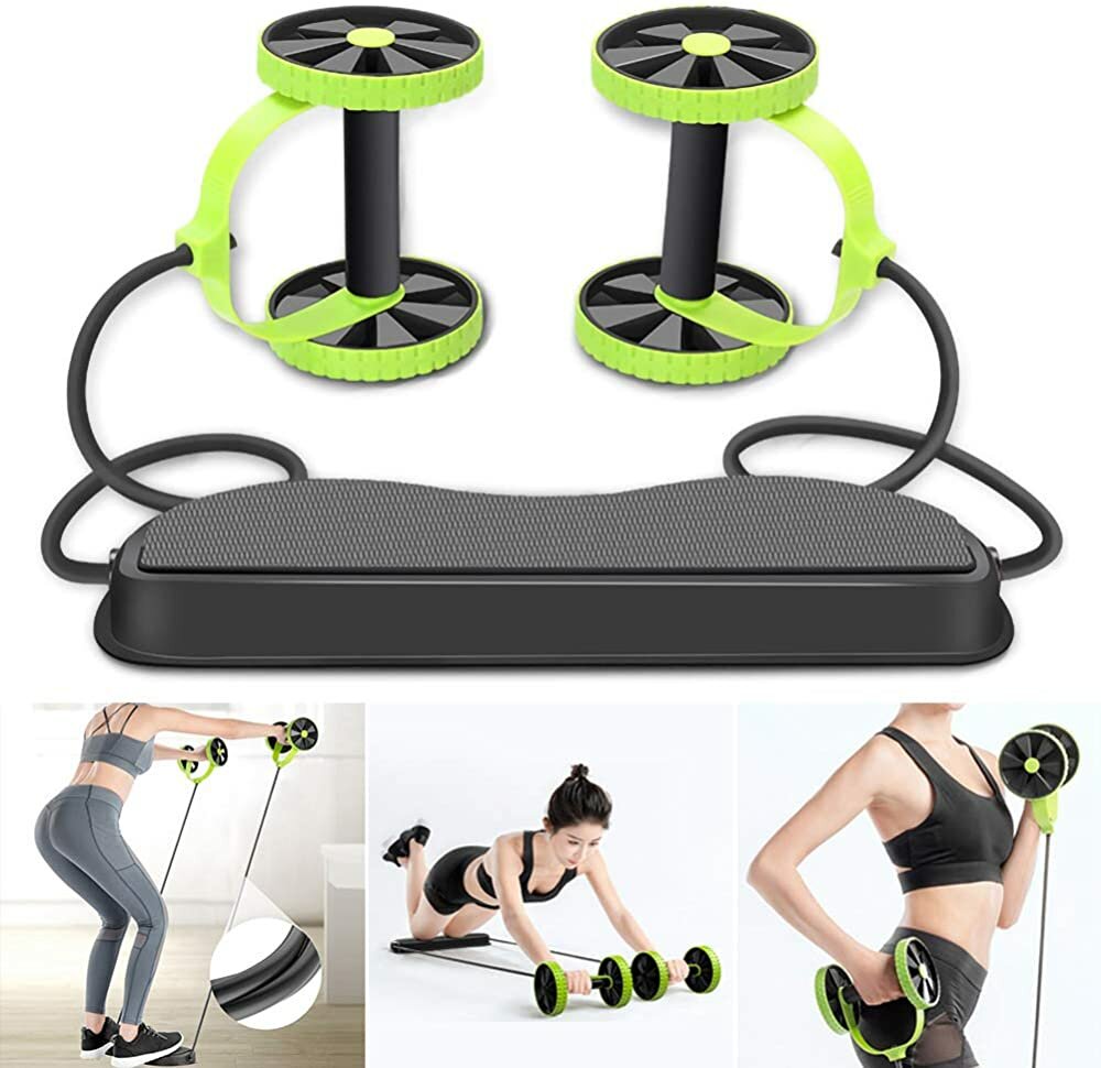 

Многофункциональное домашнее брюшное колесо Ролик Тренажер для мышц ноги в области талии Фитнес Упражнение Набор