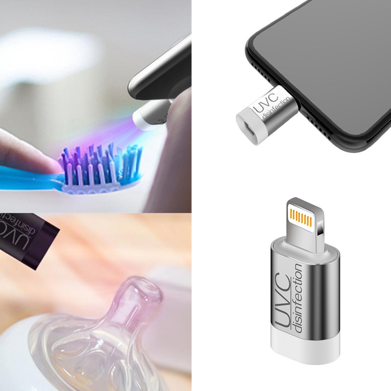 Mini esterilizador instantáneo de teléfono, máquina portátil de desinfección UV para herramientas de esterilización con interfaz de tipo Lightning.