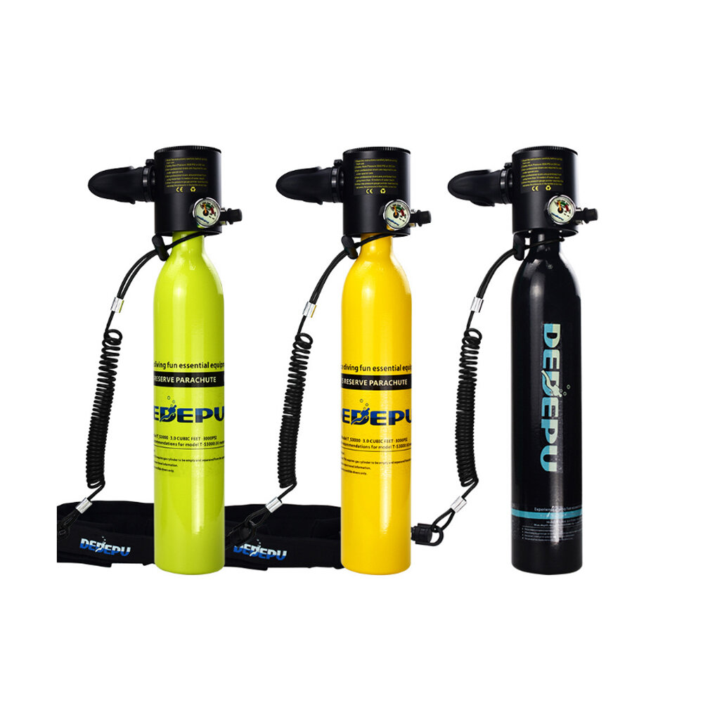 

DEDEPU 0.5L Scuba Diving Tank 20Mpa Dive Cylinder Safe Breathing Valve with Anti-Lost Rope Outdoor Swimming Diving